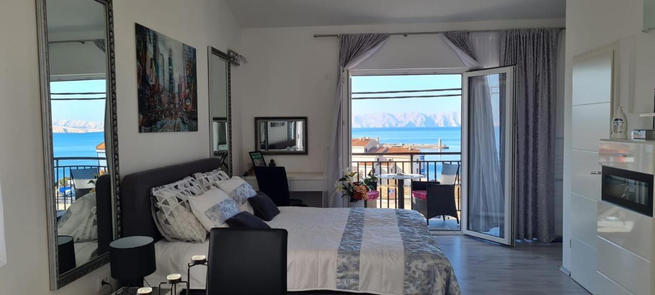 Beautyful Sea View 6 Luxury Studio Danijela Appartement Senj  Buitenkant foto